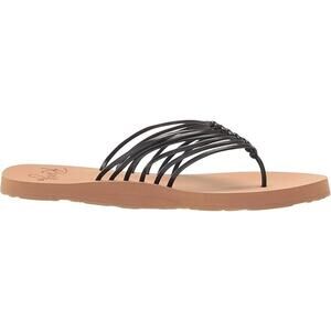 Roxy Women's Jasmine Strappy Sandals, Black Size 8M